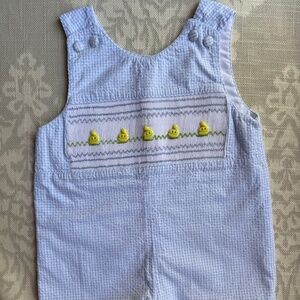 Hand Smocked Jon Jon (9-12. months)